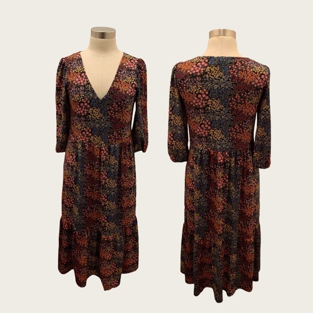 Multi colored floral dress - Picture 1 of 2